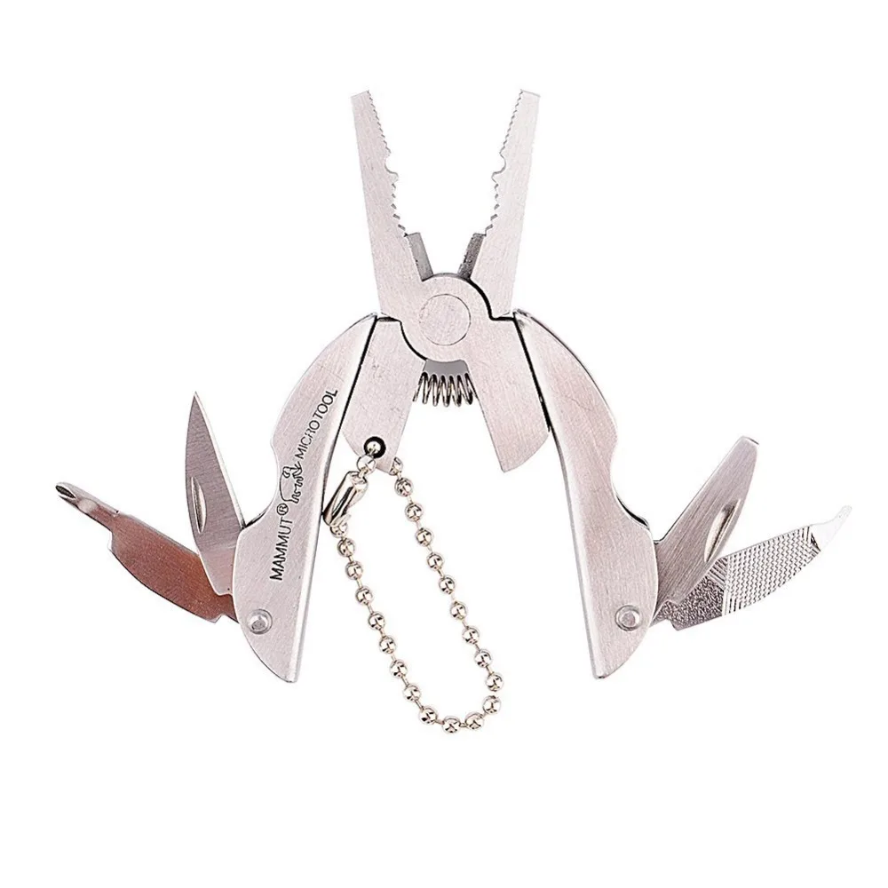 Hot Sale! Multifunctional Portable Pocket Tools Stainless Steel Foldable Keychain Plier Screwdriver Outdoor Camping Hiking | Спорт и