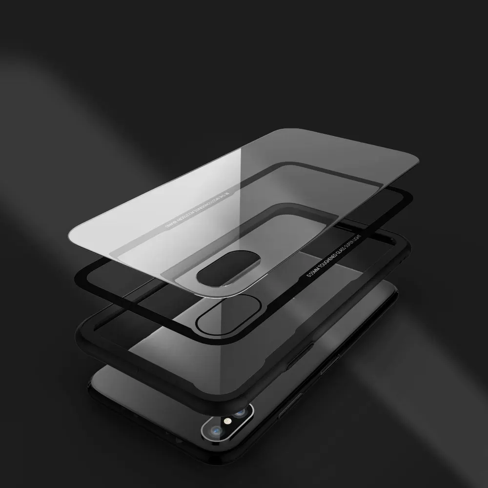 Tempered Glass Case for iphone 11 2019 Transparent Soft Silicone Bumper For Pro Max XS XR X 7 8 Plus | Мобильные телефоны и