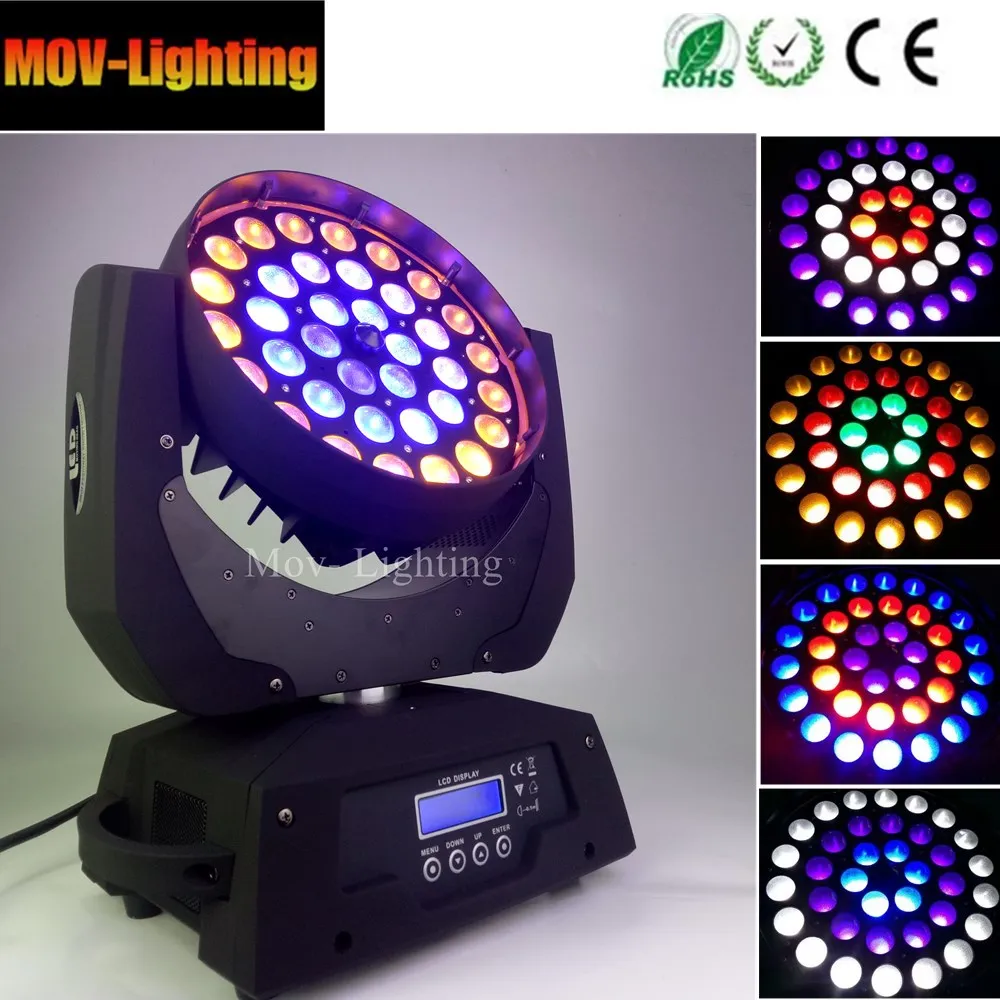 4 шт. хит продаж 36x18 6в1 Led Zoom Dmx сценическое Dj освещение|Эффект освещения сцены| |