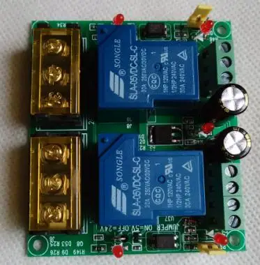 12V 24V 5V 2 way 30A релейный модуль с разъемом PLC высокой мощности высокотоковый |
