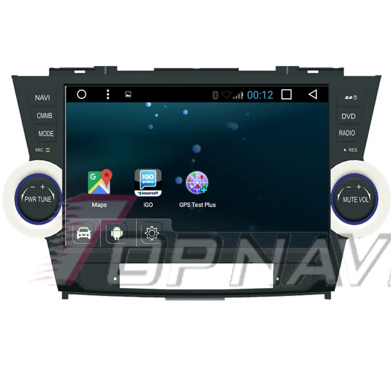 Topnavi 10 1 &quot1024*600 четырехъядерный Android 7 Автомобильный GPS навигатор для Toyota Highlander 2014