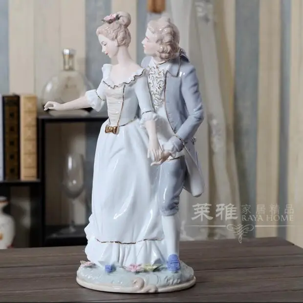 B Европейские Керамические персонажи, украшения для двоих, аксессуары для дома, свадебные подарки, товары для дома, свадебный подарок 05124 - Цвет: B