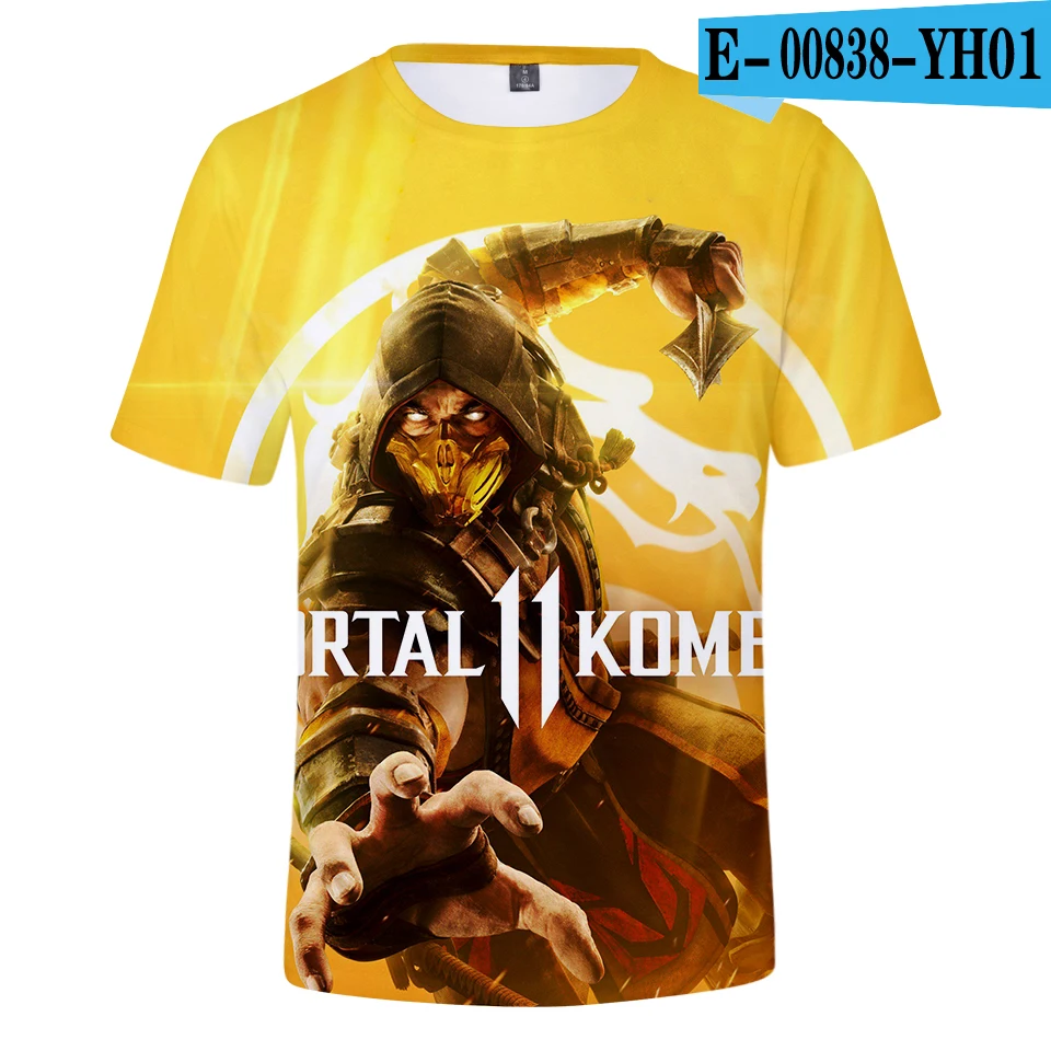 3D Mortal Kombat 11 Футболка Мужская/Женская Популярная футболка Летняя Высококачественная мягкая классическая Harajuku тройники Mortal Kombat 11 Топ - Цвет: 3D8