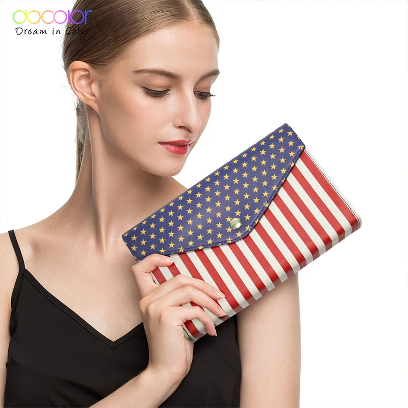 Docolor Professional 13 шт. набор кистей для макияжа косметическая пудра для нанесения основы румян теней для век подводка для глаз губ Макияж инструмент для чистки кисти