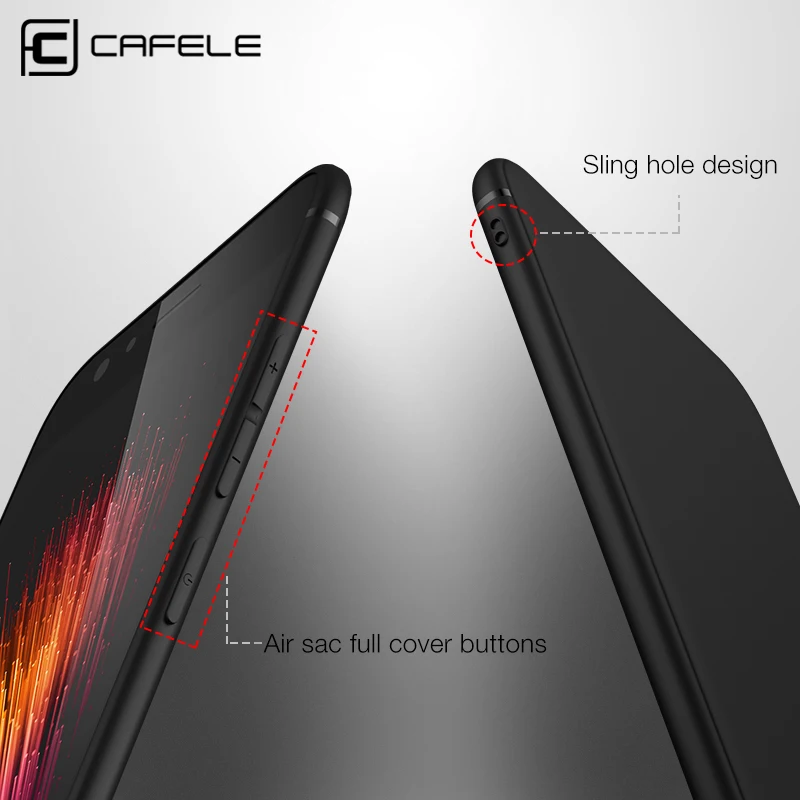 Матовый ТПУ чехол Cafele для телефона Xiaomi mi 5x (A1) Ультратонкий 0 6 мм из с защитой от