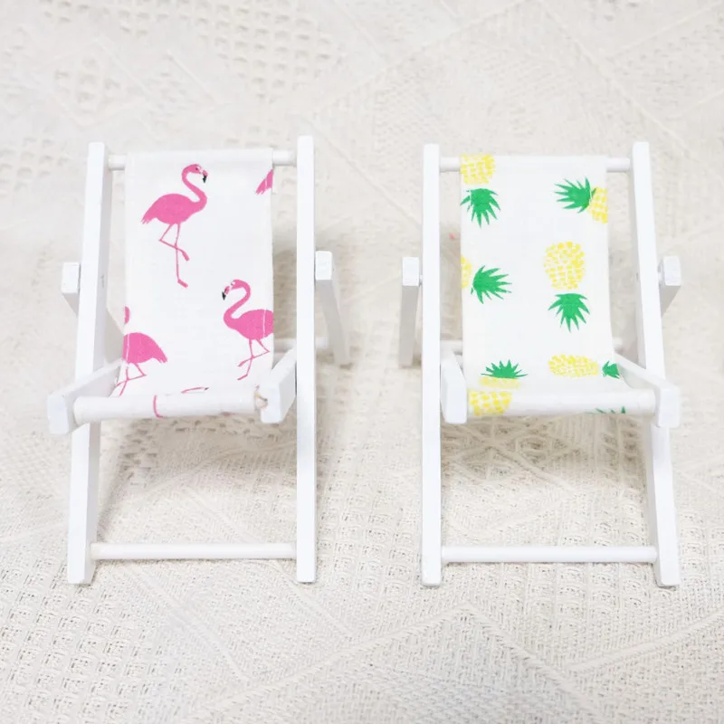 Новые Гавайские праздничные сувениры Мини Фламинго деревянный пляжный стул