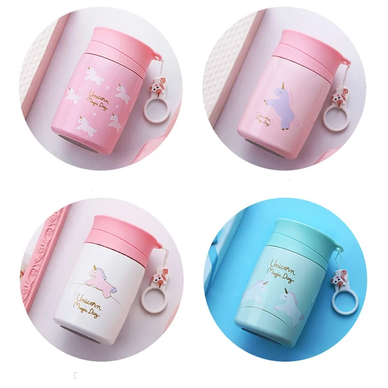 300ml Kids Baby Sweet Unicorn Thermos Bottle Girls Babies Feeding Cup Portable Vacuum Flasks Thermoses Best Christmas Gift | Дом и сад