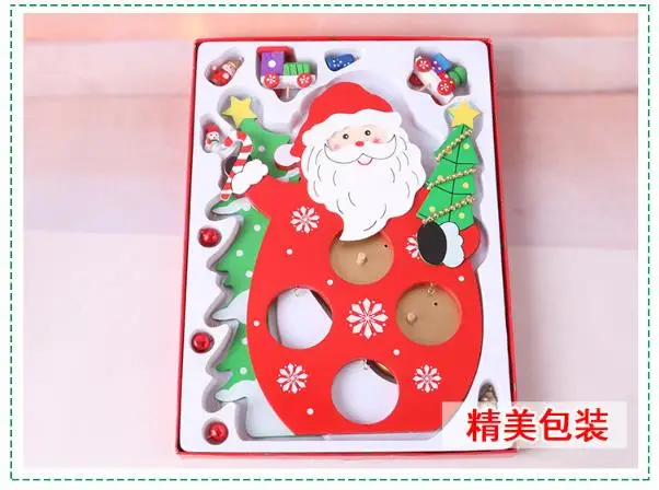 Деревянные рождественские украшения navidad decoraciones Рождественский подарок 2017 envio