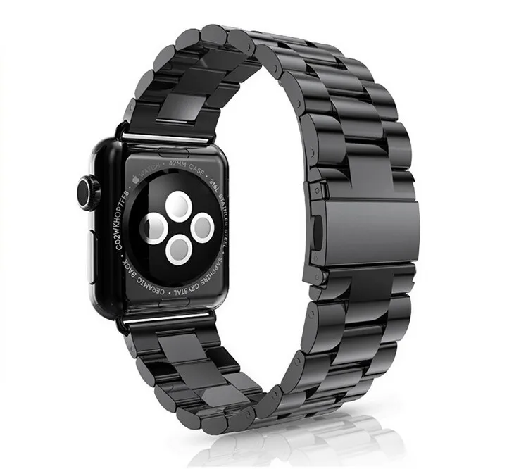 Ремешок из нержавеющей стали для Apple Watch Band 42 мм 38 40 44 классический звеньевой