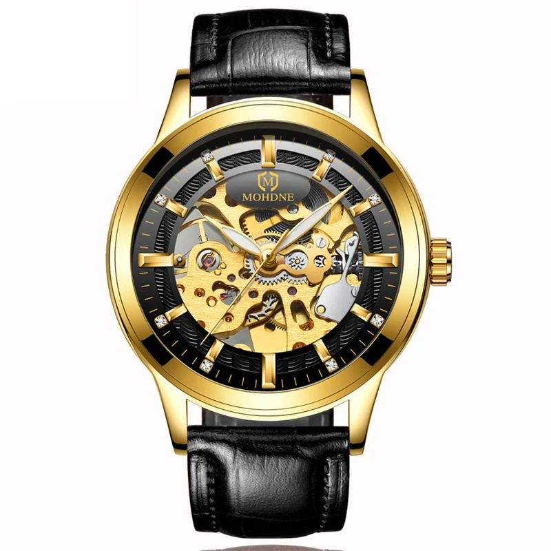 Часы Golden Tourbillon Мужские механические автоматические водонепроницаемые|Мужские