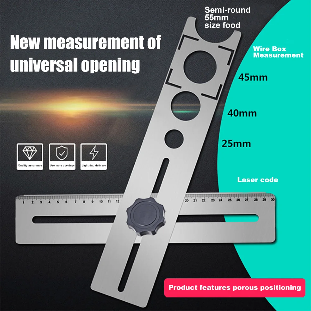 Tile Borehole Locator Multifunctional Adjustable Position Puncher Auxiliary Tool --M25 | Инструменты