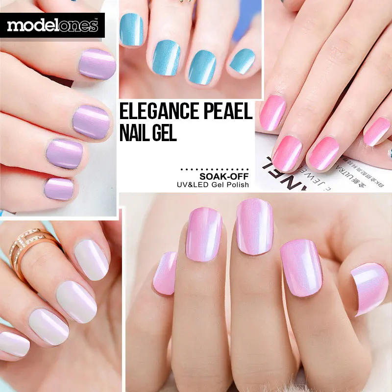 Белый жемчужный Гель лак Modelones отмачиваемый УФ гель для ногтей Pro долговечный