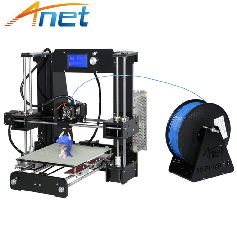 Anet A8 A6 Autolevel 3d принтер большой размер печати легко собрать Reprap Prusa i3 DIY комплект с PLA