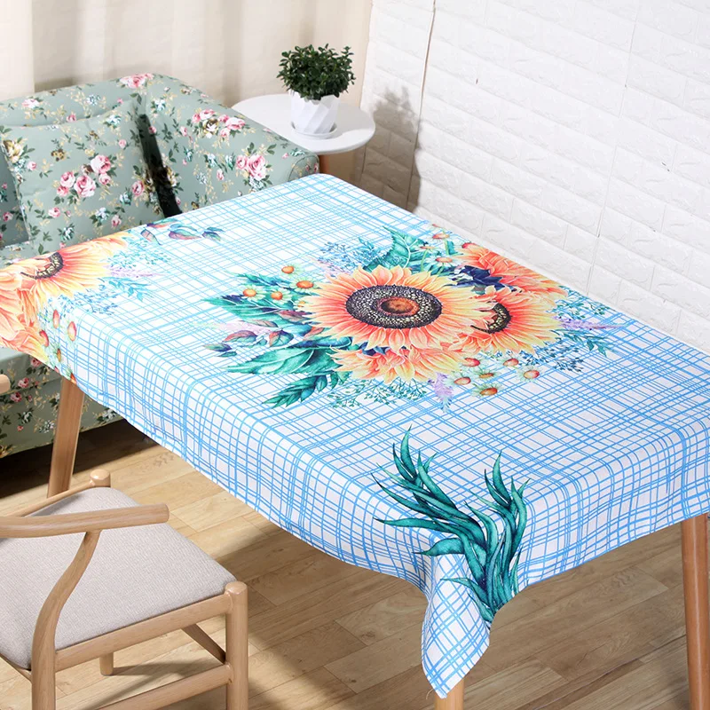 

Hot sale high quality Chinese fashion table cloth cotton and linen digital printing table cloth