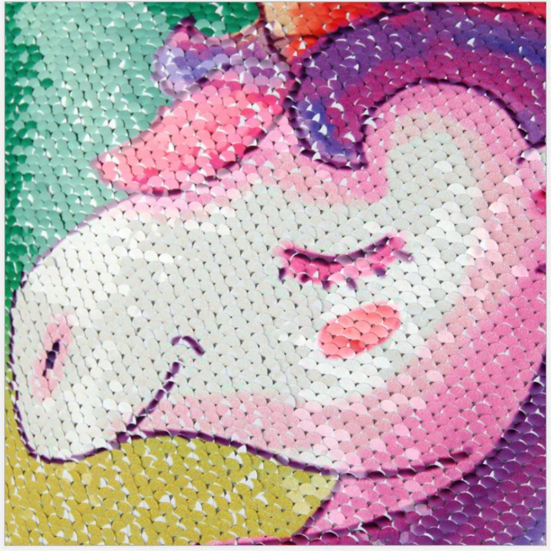 NZBZ. 40*40 Decorative Mermaid Pillows Double-sided Sequins Unicorn Cushion Cover For Sofa Reversible Pillowcase Home Decor | Дом и сад