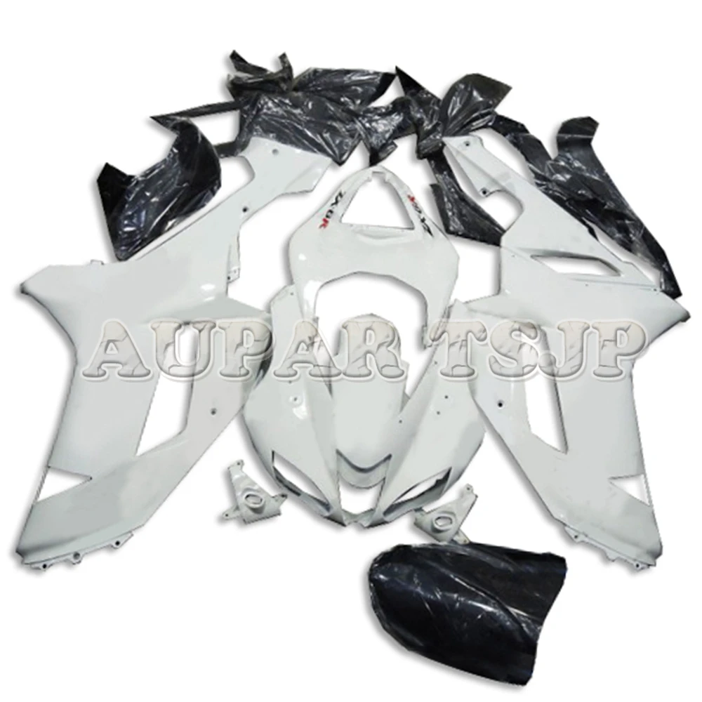 ALL White Motorcycle Shell Cover Fit For Kawasaki ZX6R ZX636 2007 2008 ABS Panels Plastic Fairing Kit 636 07 08 Covers | Автомобили и