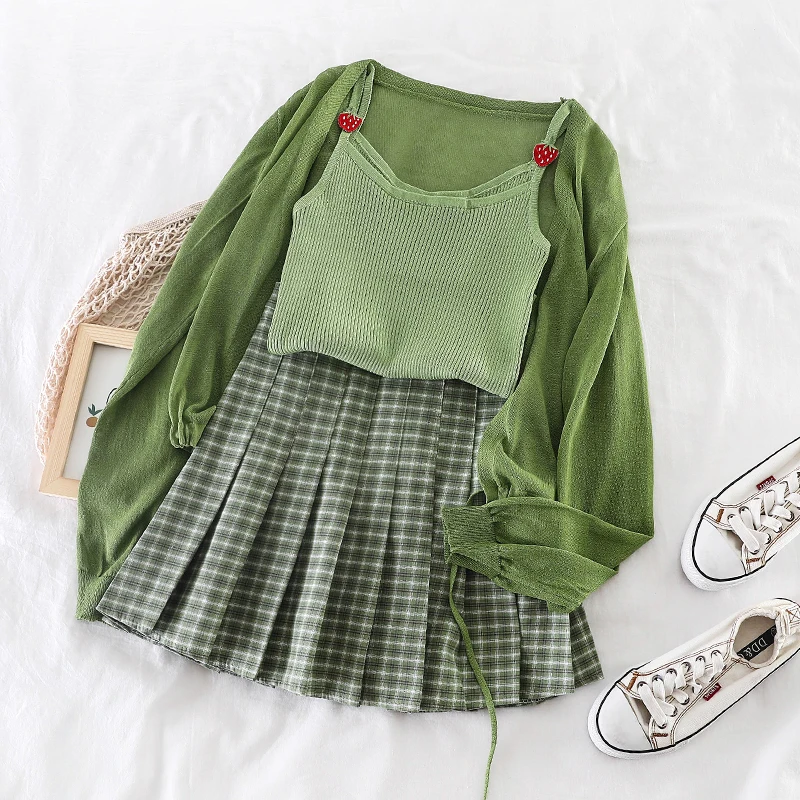 Женская трикотажная рубашка с солнцезащитным козырьком клетчатая