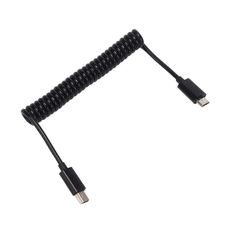 Спиральная микро usb B 5Pin M к Мини USB адаптер кабель 1 м 3 фута|Компьютерные кабели и