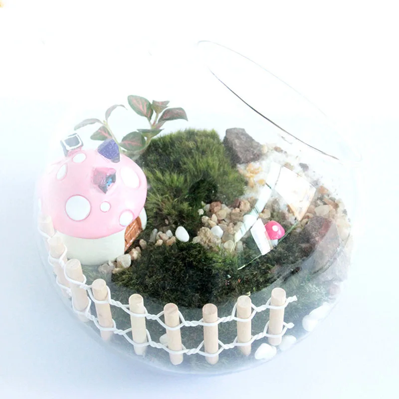 

1pc 9*3cm Miniature Small Wood Fencing DIY Fairy Garden Micro Dollhouse Gates Decor Ornament White Color And Coffee Colors