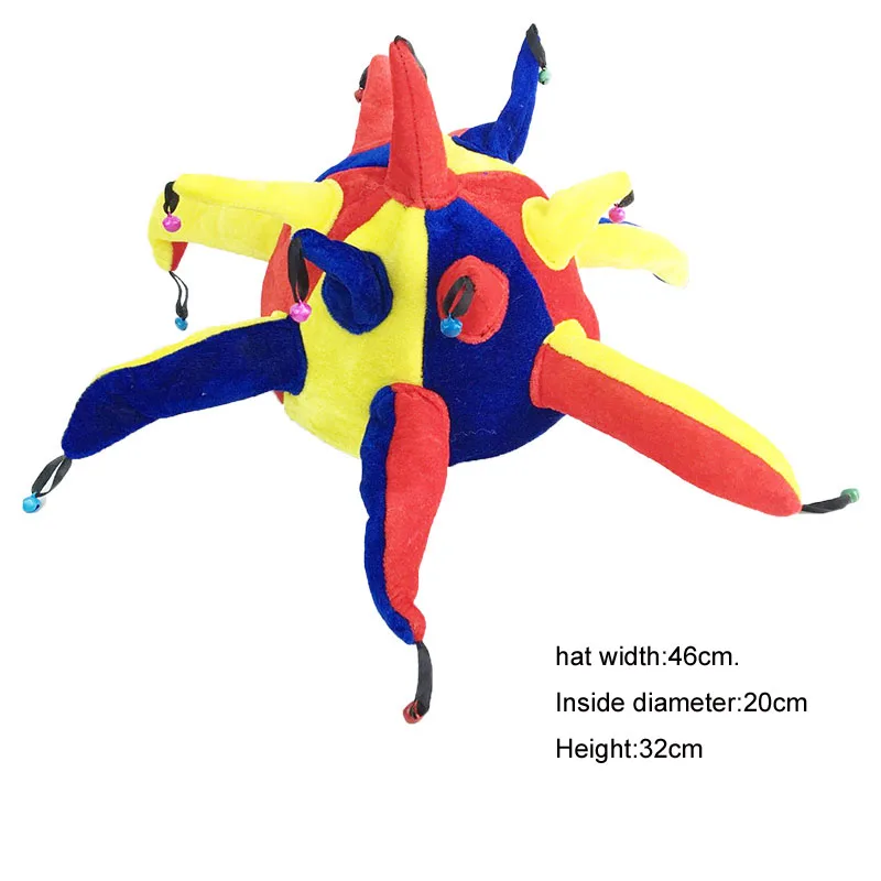 Шапка клоуна для вечевечерние НКИ на Хэллоуин шапка детей и взрослых футбольный