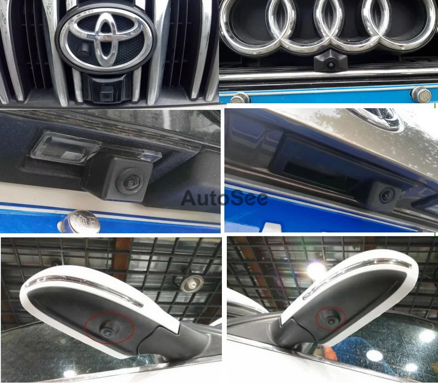 Для Audi A4L, A5, A6L surround 360 градусов Bird eye view 4 way камера панорамный DVR система 1080 P, комплект помощи при парковке