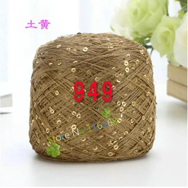 100 г* 3 шт. цветная пряжа для вязания крючком, Тонкая нить, блестящая пряжа с блестками для ручного вязания, пряжа для вязания шалей, пряжа для вязания крючком t50
