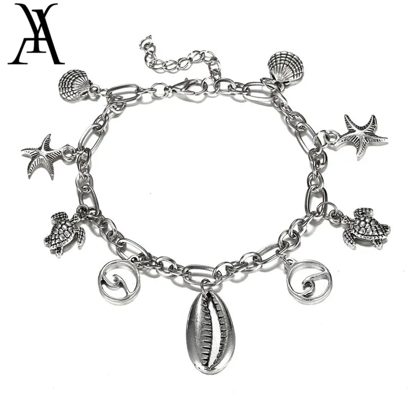 В винтажном стиле На берегу океана волна Sea Shell Морская звезда черепаха Шарм