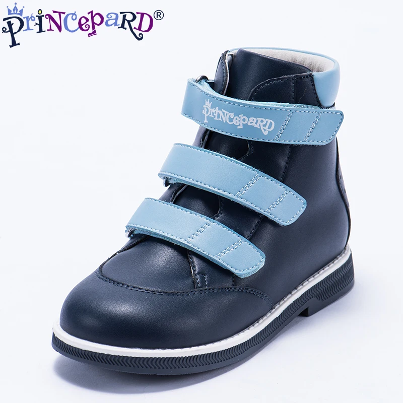 Princepard/2019 г. Демисезонные ортопедические кроссовки для мальчиков темно-синие из