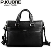 new fashion cowhide male commercial briefcase real leather vintage mens messenger bagcasual natural cowskin business bag