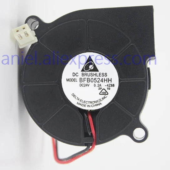 Delta BFB0524HH 5015 24V 0.2A 5 см турбины центробежные Вентилятор охлаждения