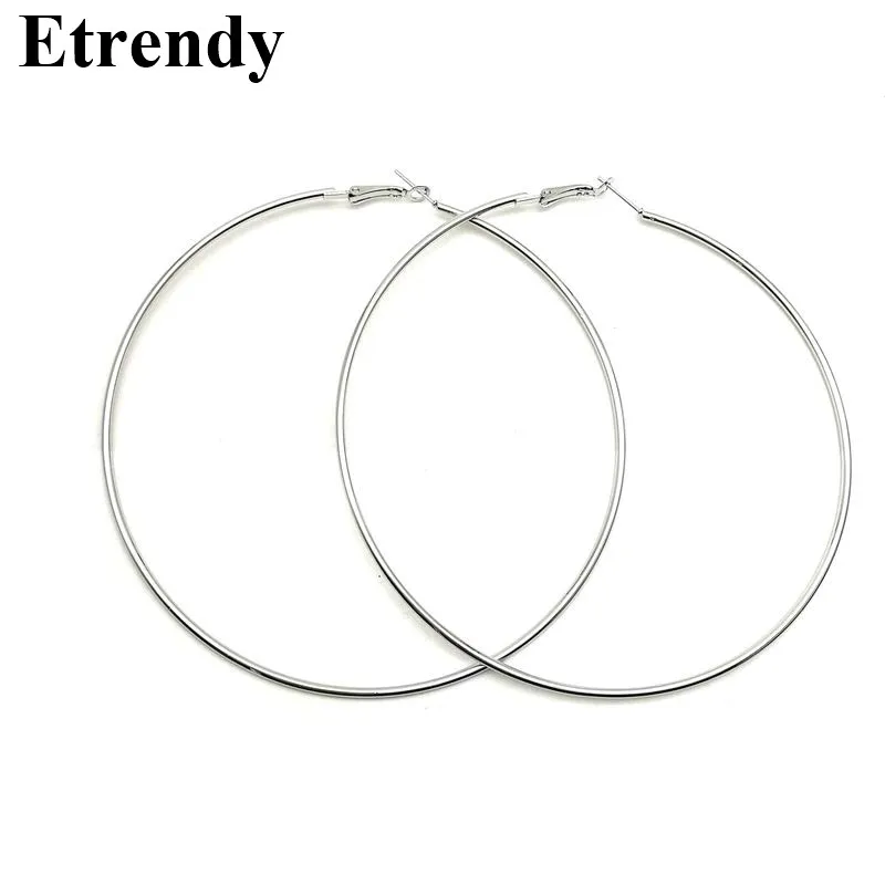 Женские супербольшие серьги кольца с кругами модные ювелирные украшения