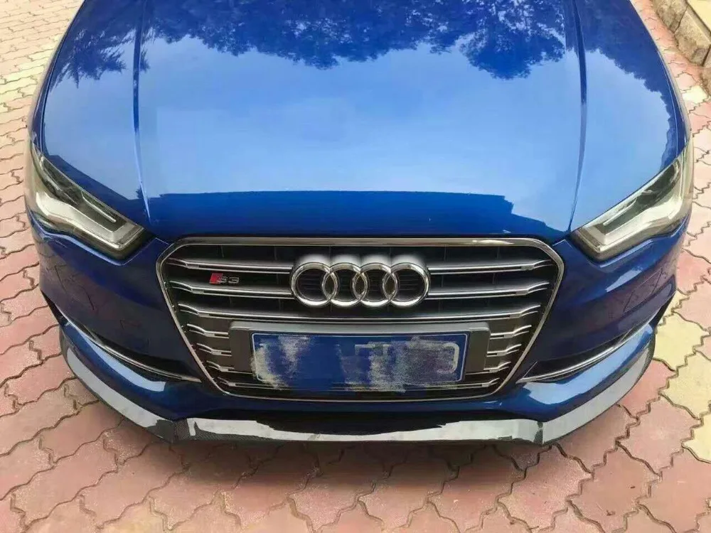Передний разветвитель губ 2014 15 A3 S line S3 // передний из углеродного волокна для Audi LINE