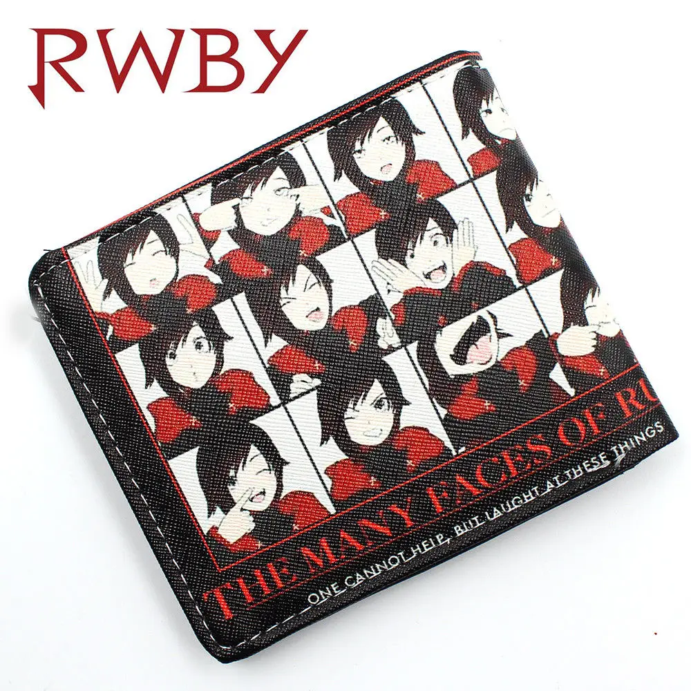 Модный красный женский Аниме RWBY рубиновый розовый кошелек держатель для карт