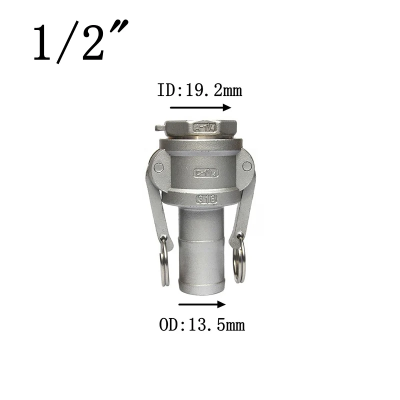NO1 1/" 3/4" " 1-1/4" 1-1/" шлангов к BSPT внутренняя резьба 304 нержавеющая сталь C+ A Тип Camlock Cam замок фитинг насос адаптер - Цвет: NO1