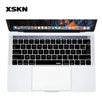 xskn french keyboard skin cover azerty ultra thin silicone protector for multi touch bar macbook pro a1706 a1707 us eu both
