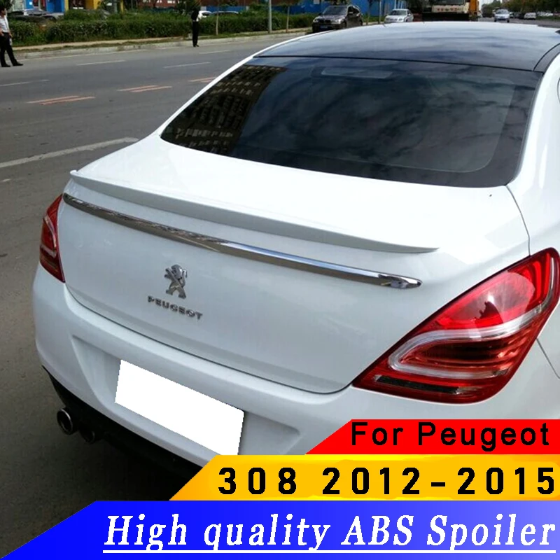 Спойлер для Peugeot 308 спойлер заднего крыла из АБС пластика высокого качества 2012 2013