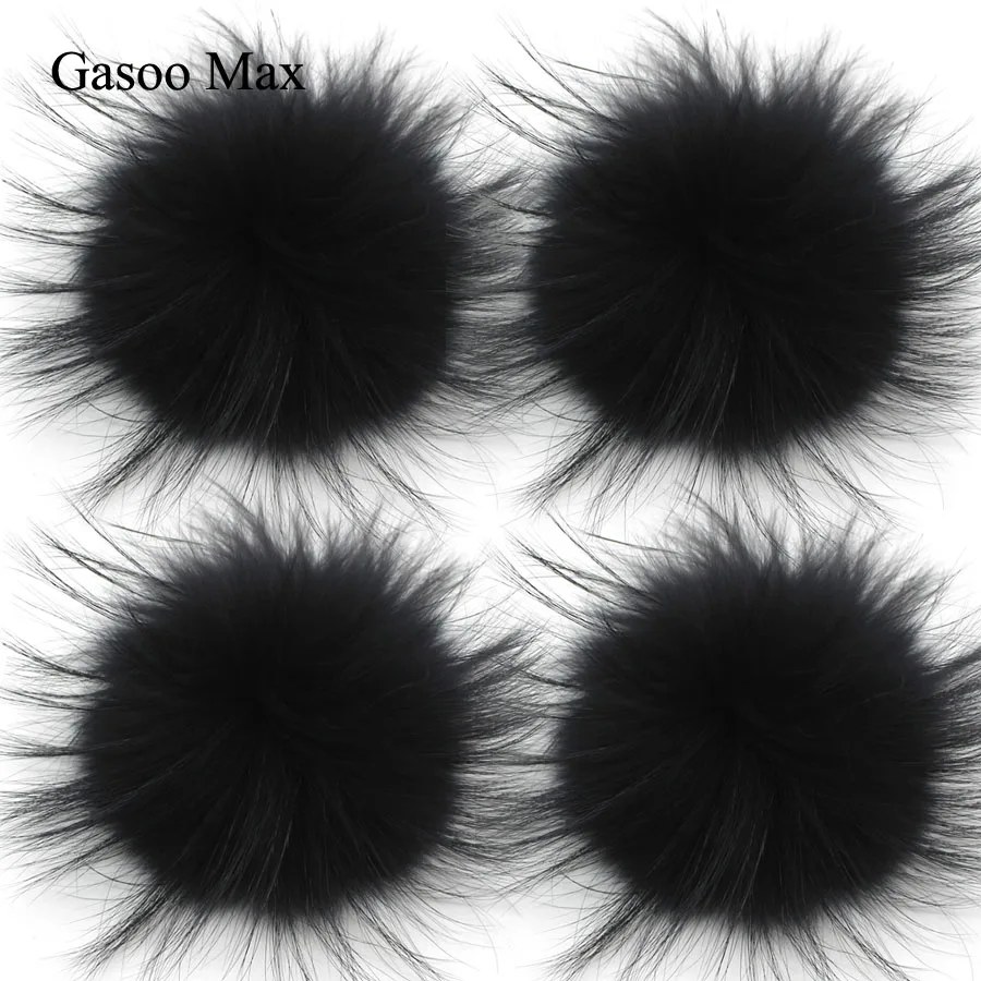 

50pcs/ lot DIY 15cm Real Raccoon Fur Pompoms Fur Balls for Knitted Beanies Keychain and Scarves Shoes Wholesale Real fur pom Pom
