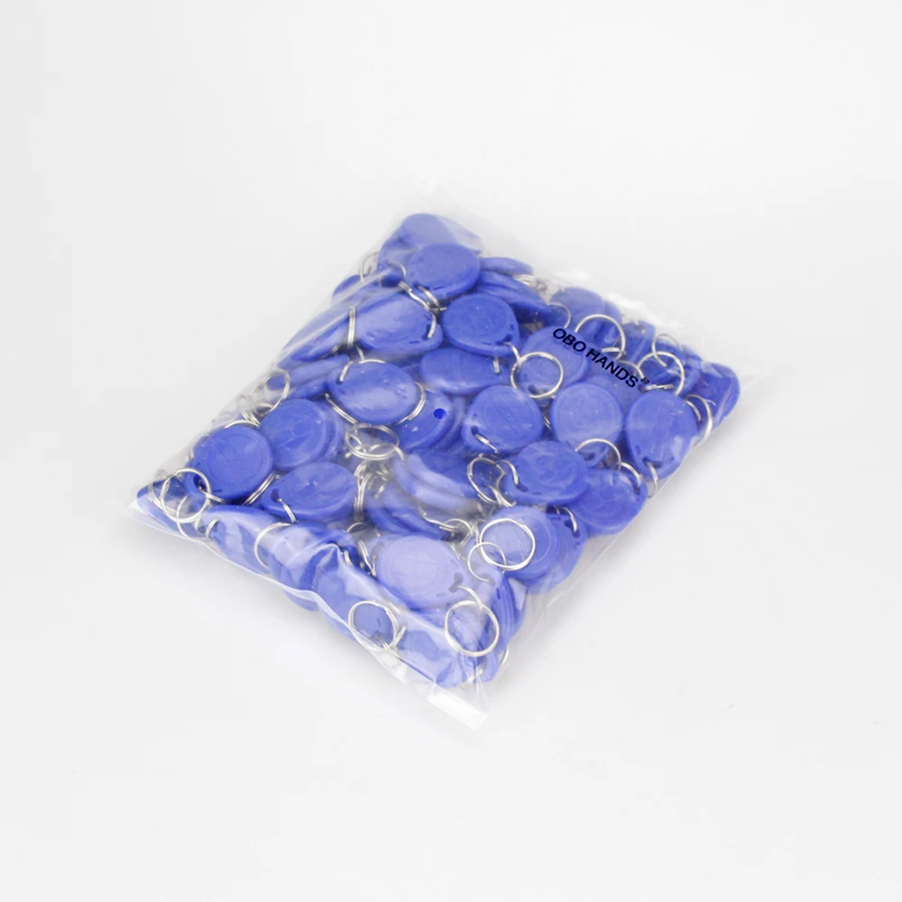 100pcs 125khz Wholesale New Rfid Proximity Id Card Token Tags Key Keyfobs Access Control For Door Locker (Blue) | Безопасность и