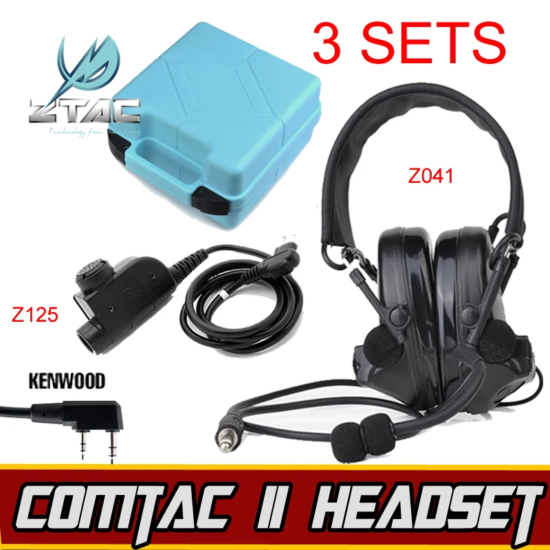 Z TAC tactical Softair Tactical Comtac II Гарнитура Airsoft Gun ipsc Midland PTT Hunting Arsoft наушники для