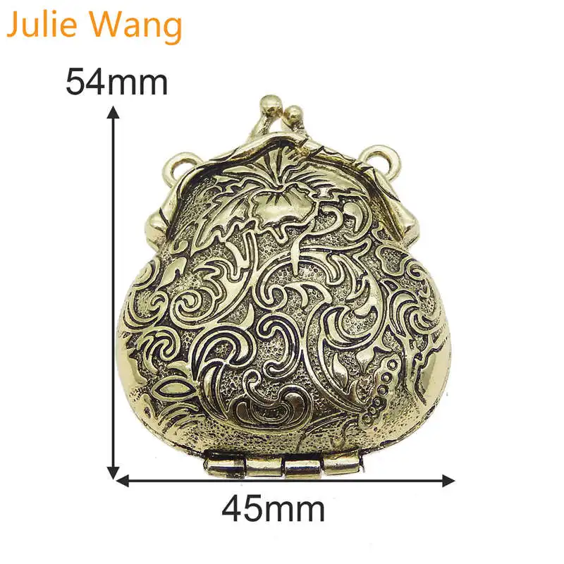 Julie Wang 2 шт. античное серебро/бронза лягушка форма очарование медальона памяти Fit кулон эфирное масло ювелирные изделия с диффузором аксессуары
