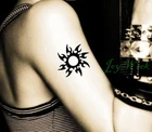 Водостойкая Временная тату-наклейка, тату от солнца для мужчин и девочек, маленькие тату-наклейки s флэш-тату, искусственные татуировки, татуировки