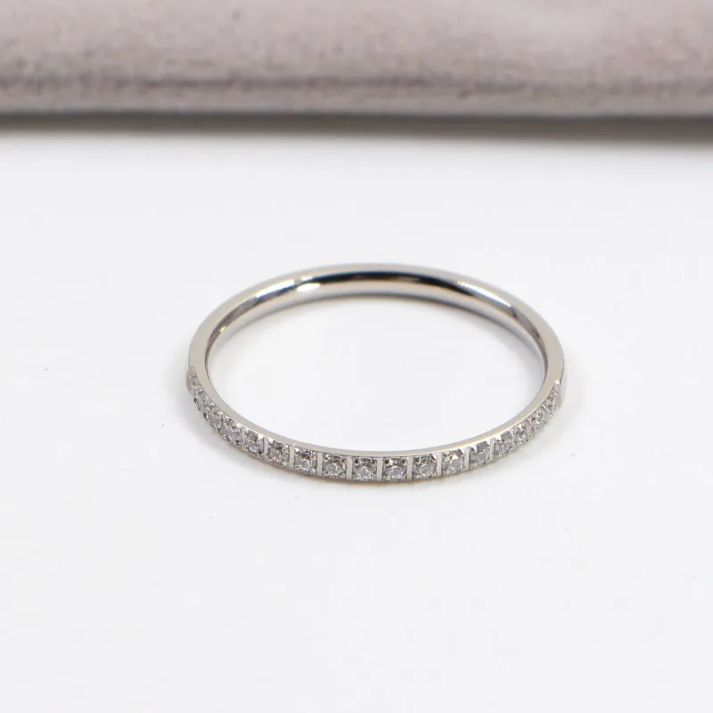 YUN RUO 2020 желтое золото полукруглые кольца с фианитами для пар женские мужские