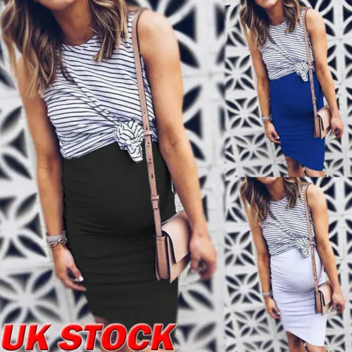 Женское платье без рукавов Повседневное для беременных лето 2019 | Женская одежда