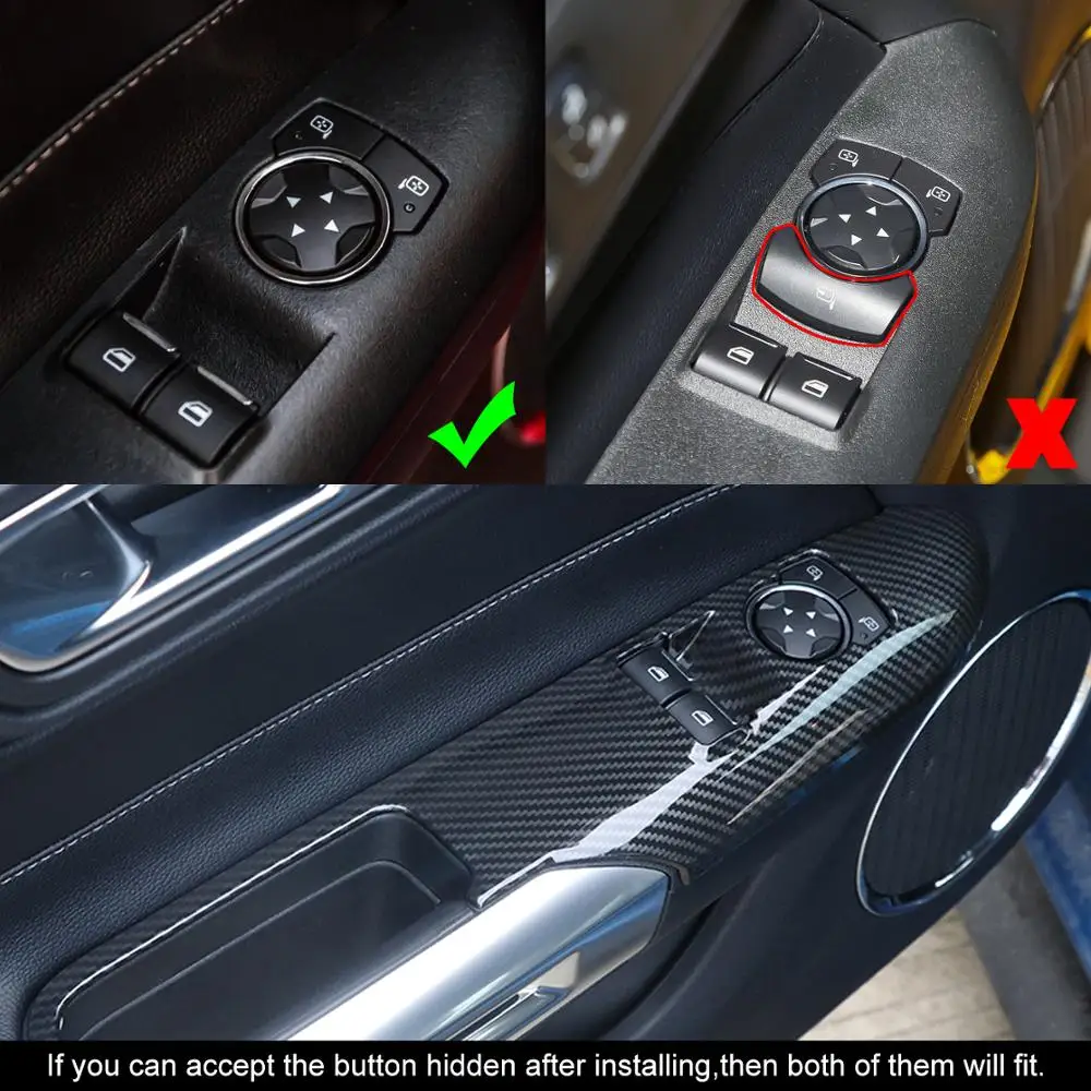 Для Ford Mustang дверное оконное управление подъемный переключатель Панель рамка