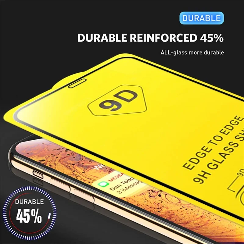 2 шт 9D полное покрытие закаленное стекло для Xiaomi Redmi 5 Plus 6 6A Защита экрана Note 7 Pro S2 Y2