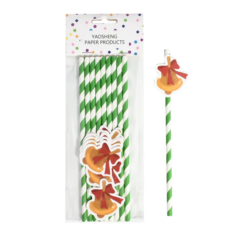 10 шт./лот бумажные соломинки для украшения на свадьбу день рождения новый год