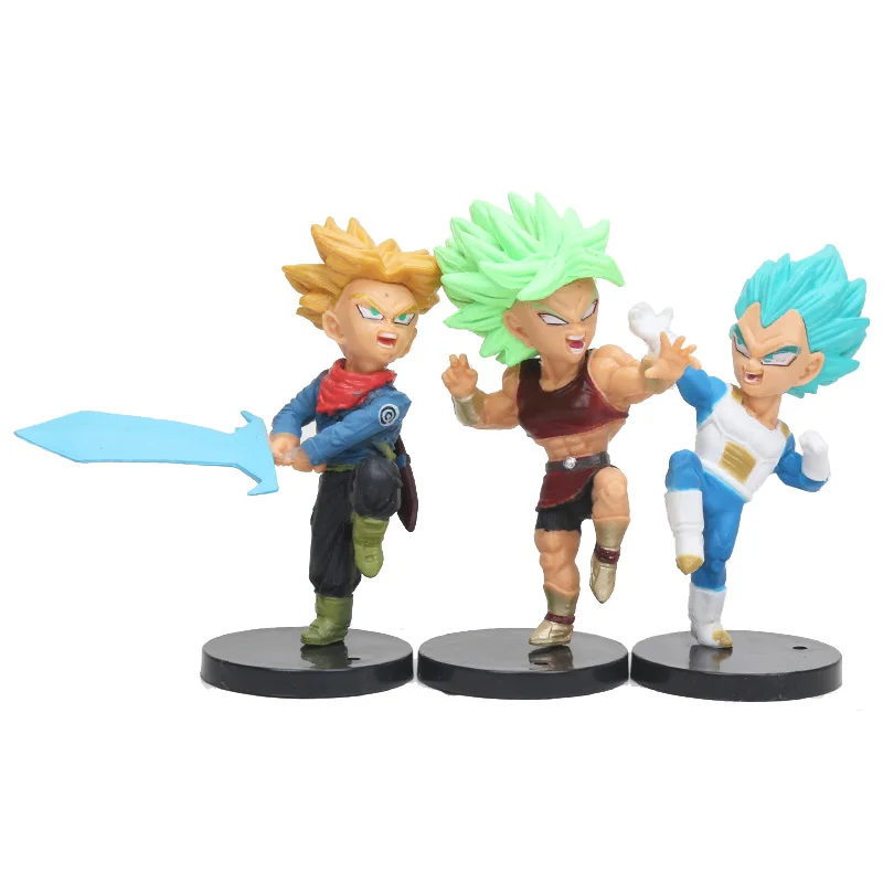 16 шт./компл. Dragon Ball Супер 7 см Chikara no Taikai сын Goku vegeta плавки Hitto Cabba Jiren Goku черный Zamasu фигурка игрушки