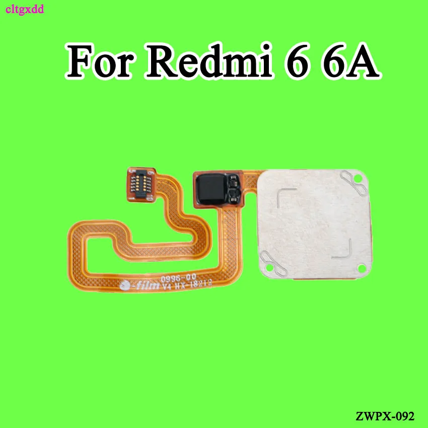 Cltgxdd для Xiaomi Redmi 6A сканер отпечатков пальцев кнопка домой гибкий кабель сенсорный