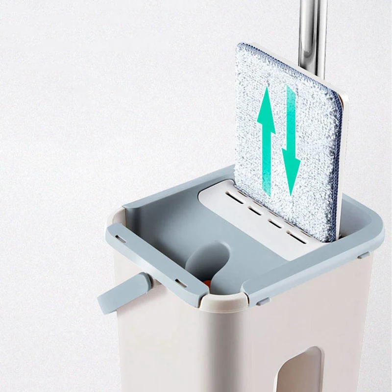 Волшебная Автоматическая вращающаяся швабра ручная стирка микрофибра ткань для