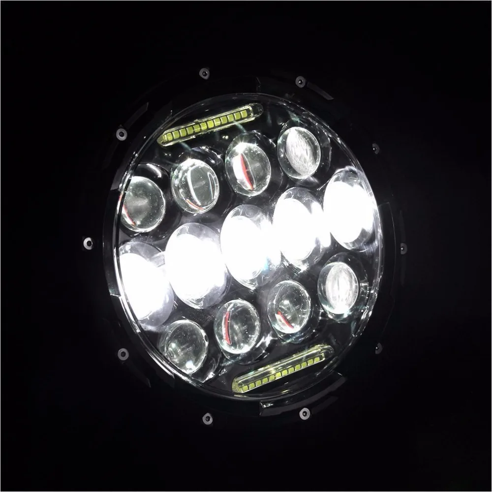 Акция! 1 пара 7 &quot7 дюймов 75 Вт светодиодный головной светильник 12V 24V DRL для